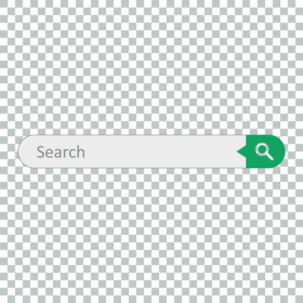 procurar Barra campo. vetor interface elemento com procurar botão. plano vetor ilustração em isolado fundo.