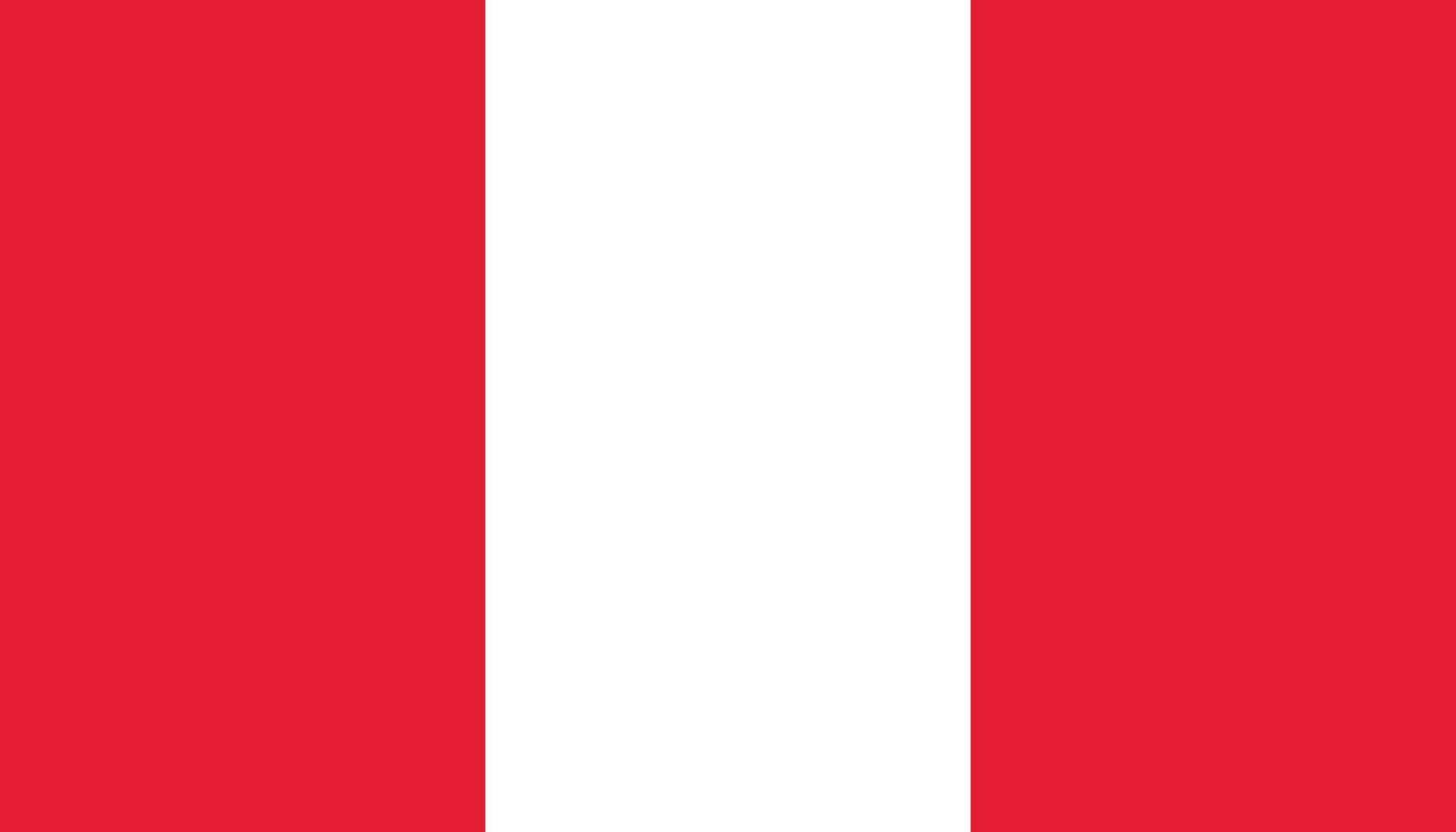 Peru bandeira ícone dentro plano estilo. nacional placa vetor ilustração. político o negócio conceito.