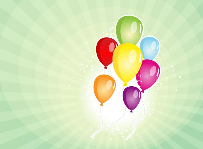 Festa de balões para o Carnaval e feriados fundo vetor