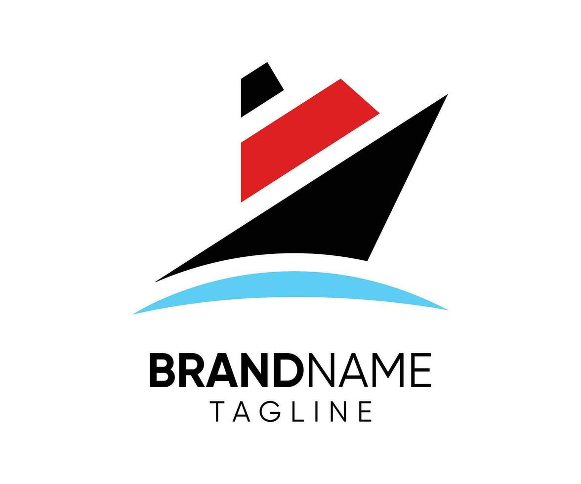 barco logotipo ícone Navegando e navio Projeto modelo vetor