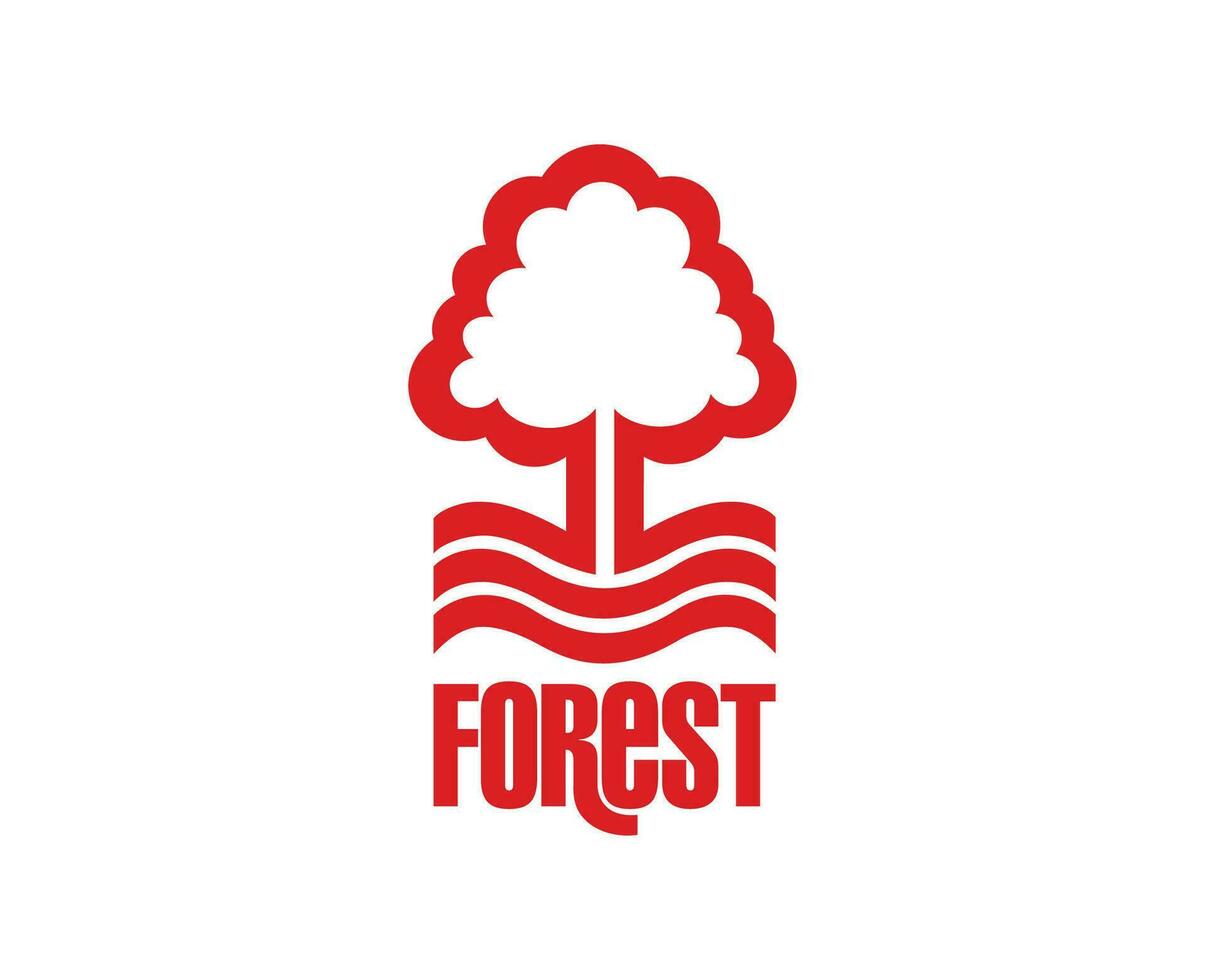 Nottingham floresta fc clube logotipo símbolo premier liga futebol abstrato Projeto vetor ilustração