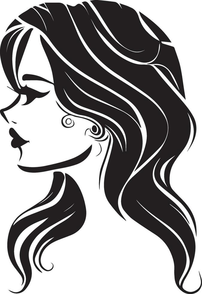 mulheres face tatuagem Projeto ilustração vetor arte