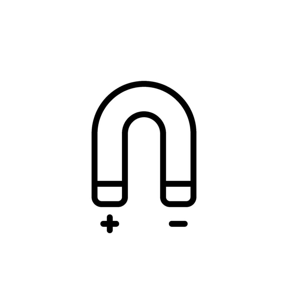 magnético ícone placa símbolo vetor
