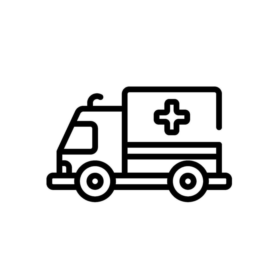 ambulância ícone placa símbolo vetor