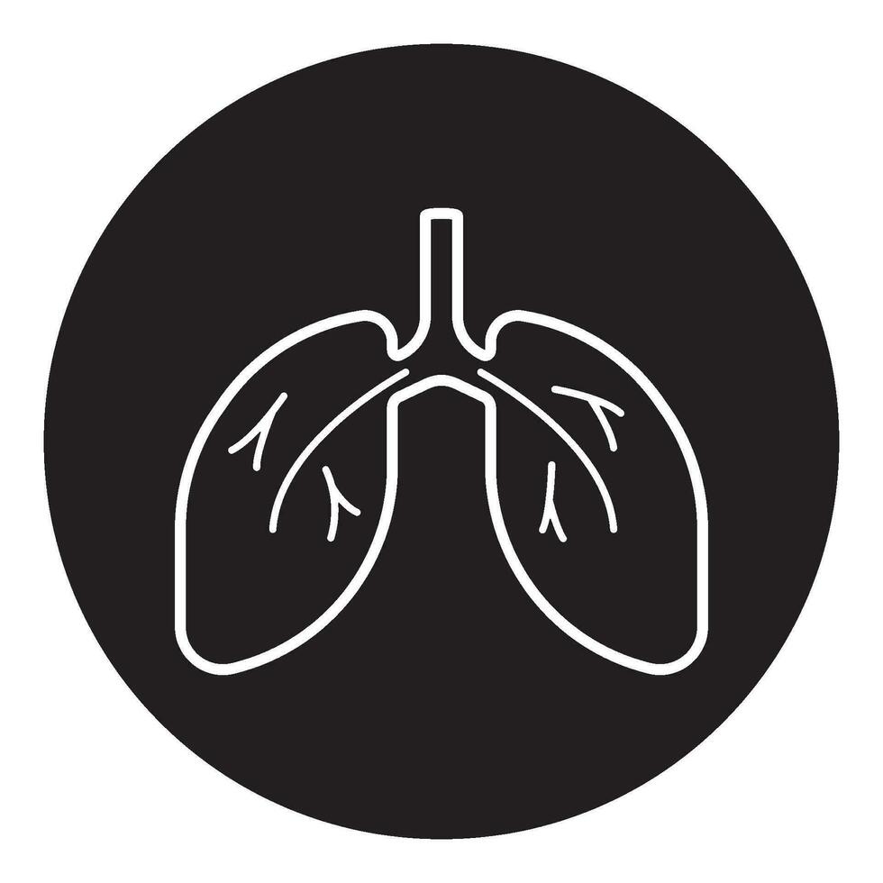 pulmão ícone vetor