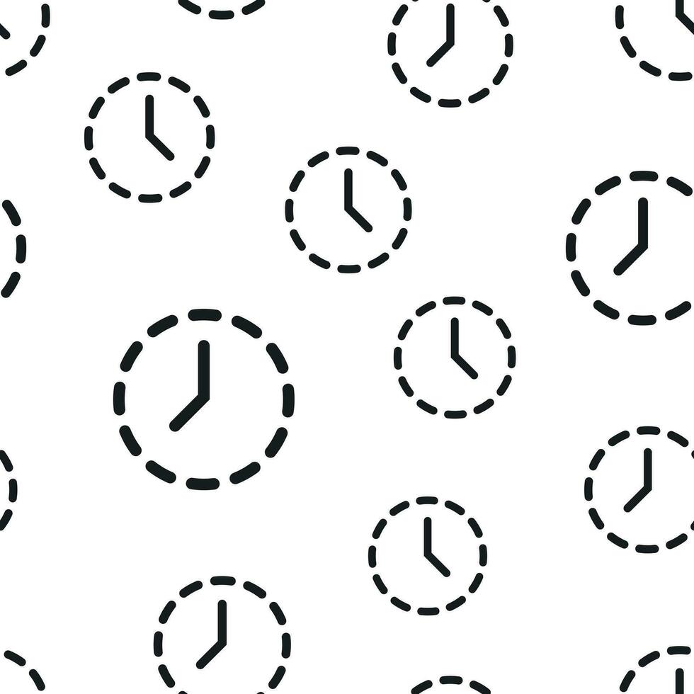relógio Tempo ícone desatado padronizar fundo. o negócio conceito vetor ilustração. cronômetro símbolo padronizar.