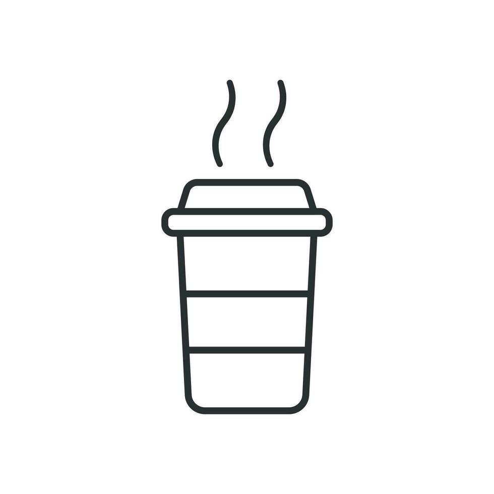 café copo ícone. vetor ilustração. o negócio conceito café caneca pictograma.
