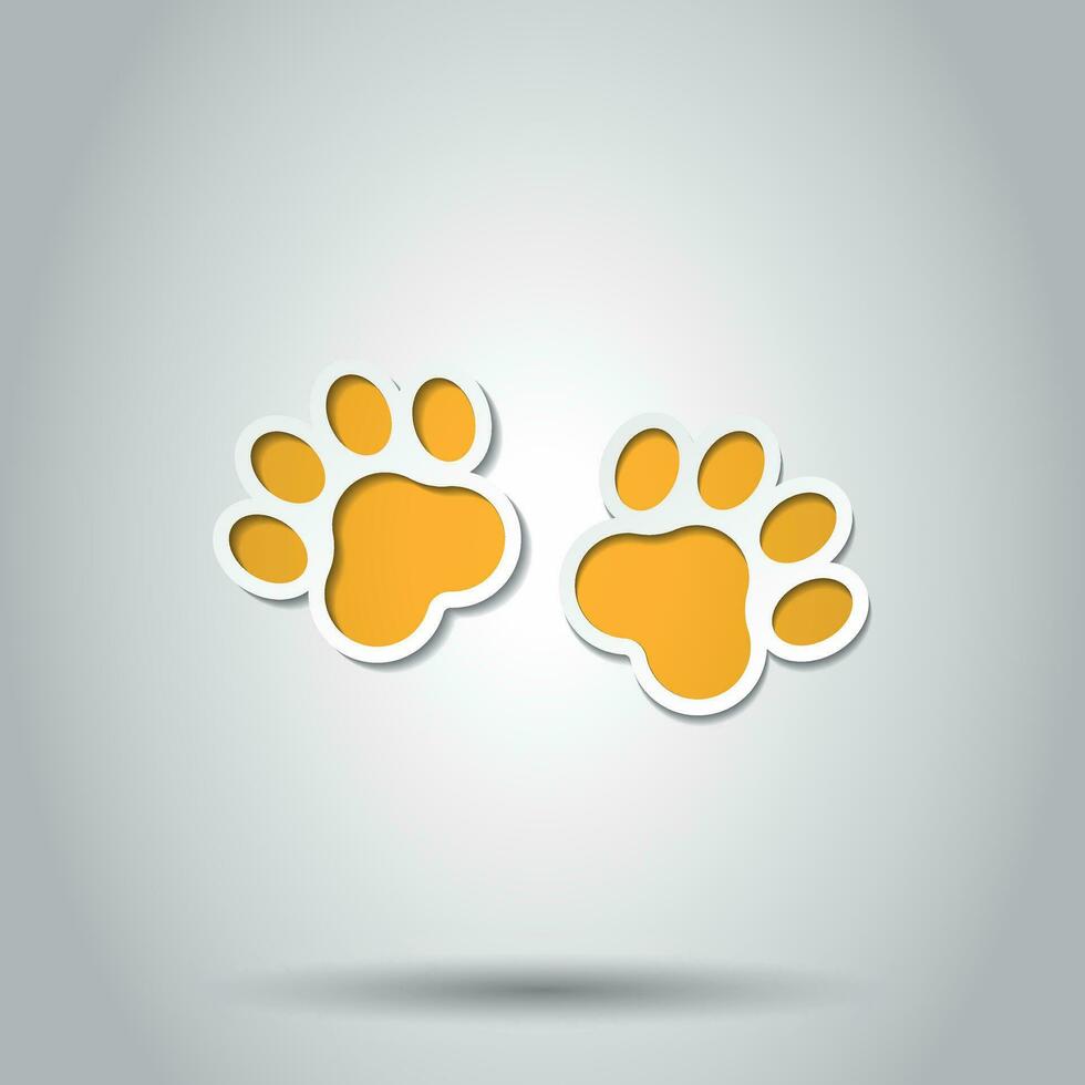 pata impressão animal ícone. vetor ilustração em isolado fundo. o negócio conceito cachorro ou gato pegada pictograma.