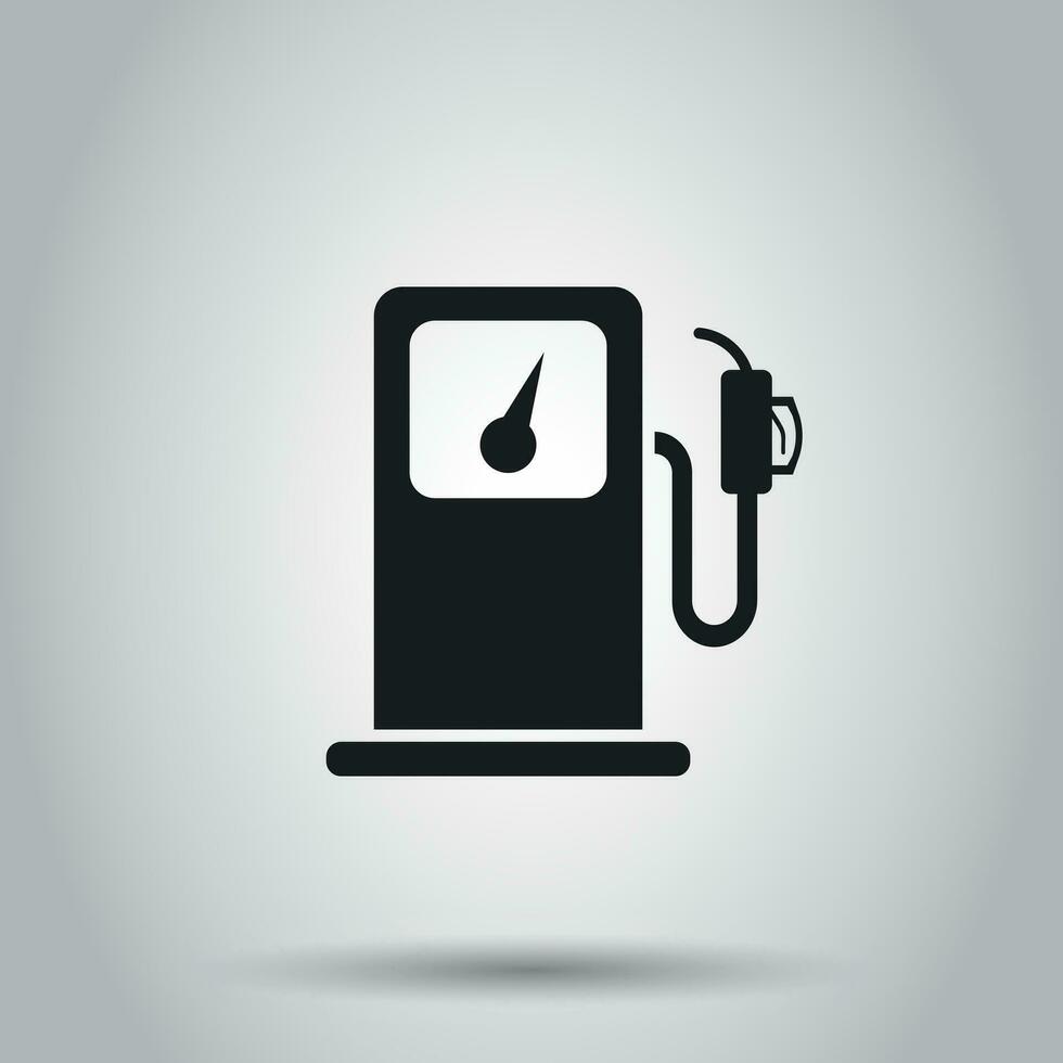 combustível gás estação ícone. vetor ilustração em isolado fundo. o negócio conceito carro gasolina bomba pictograma.