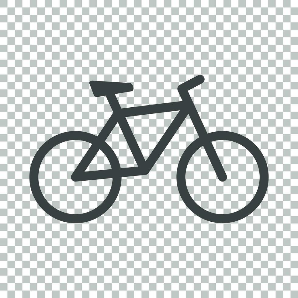 bicicleta ícone em isolado fundo. bicicleta vetor ilustração dentro plano estilo. ícones para projeto, local na rede Internet.
