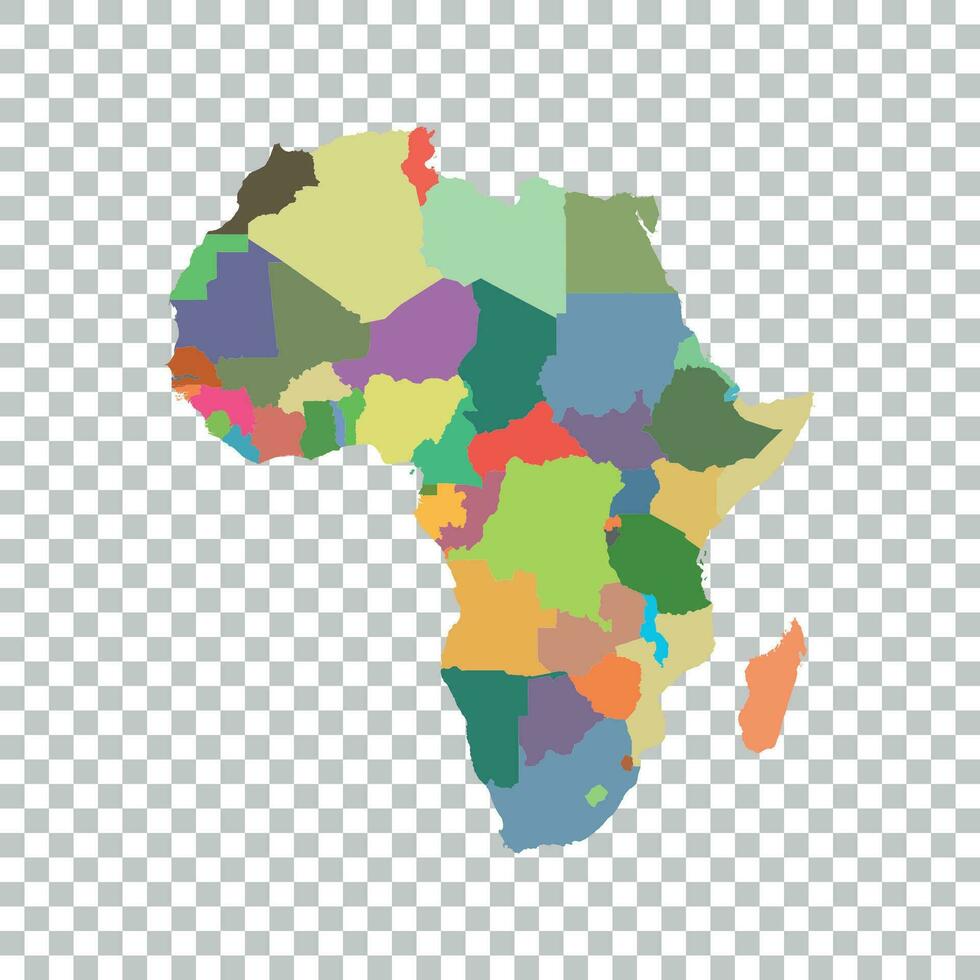 vetor mapa do África