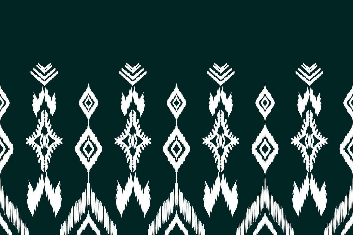 padrão étnico ikat sem emenda em tribal. impressão de ornamento étnico geométrico asteca. estilo padrão ikat. design para fundo, papel de parede, ilustração, tecido, roupas, tapete, têxtil, batik, bordado. vetor
