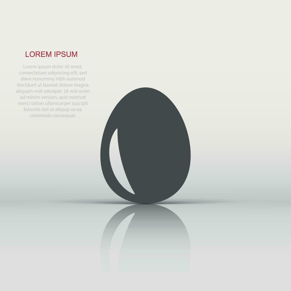 ícone de ovo em estilo simples. ilustração em vetor café da manhã em fundo branco isolado. conceito de negócio de casca de ovo.
