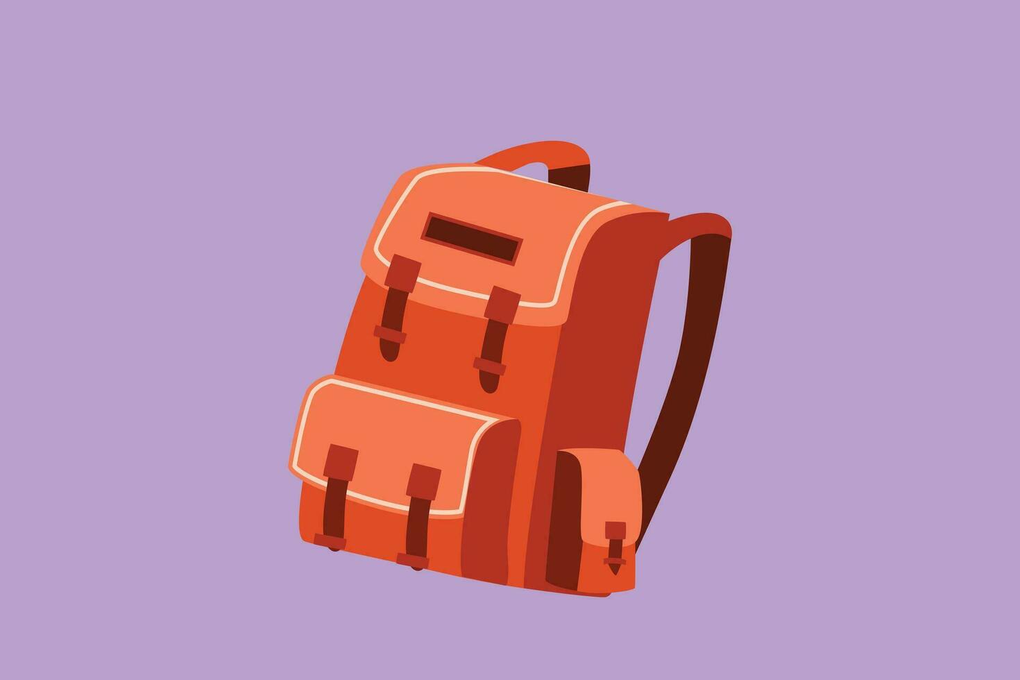 desenho animado plano estilo desenhando escola ou colagem mochilas. mochilas para escola crianças, alunos, Viajantes e turistas. costas para escola mochila. acampamento equipamento. gráfico Projeto vetor ilustração