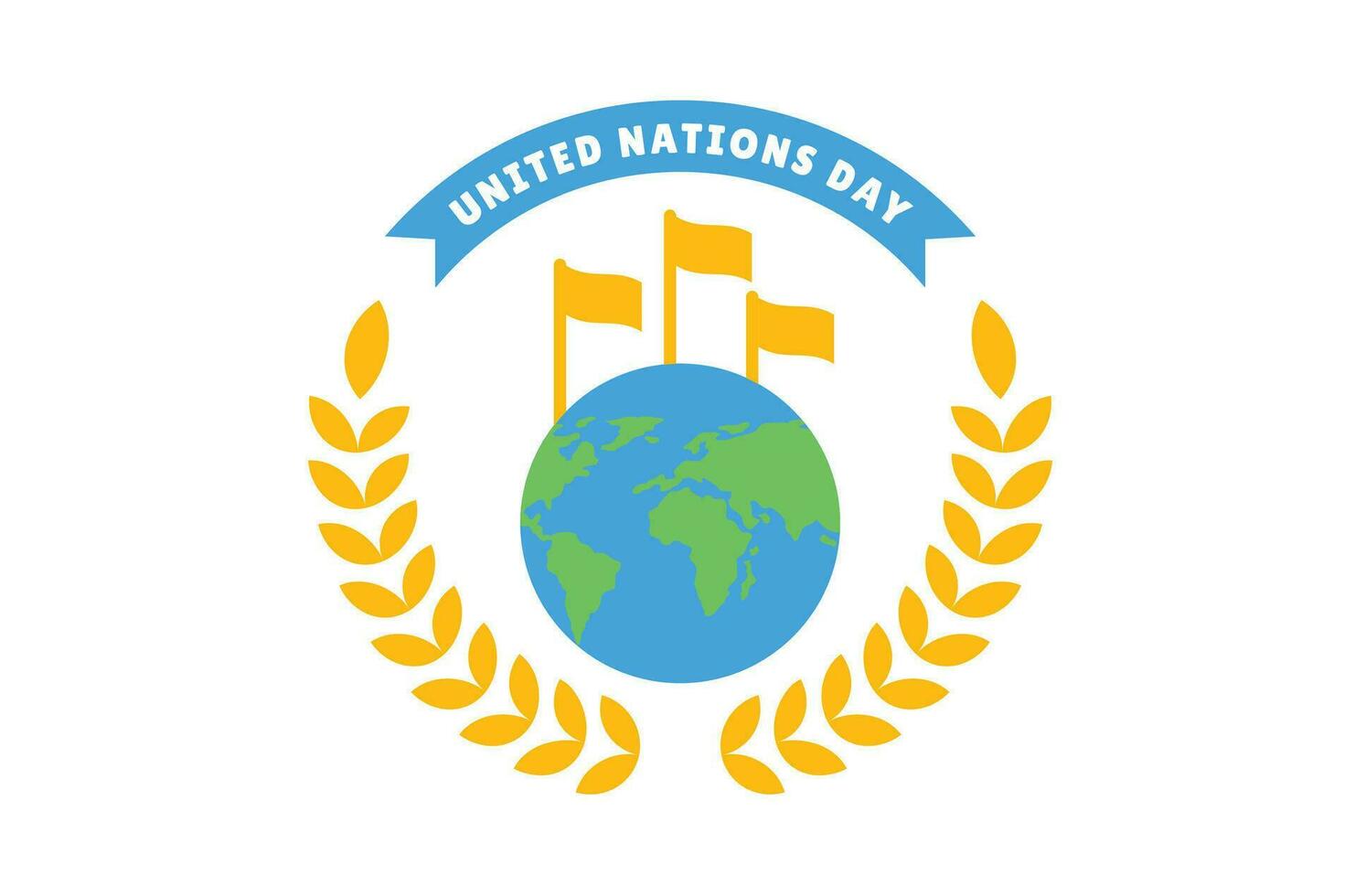ilustração internacional dia do Unidos nações vetor ilustração