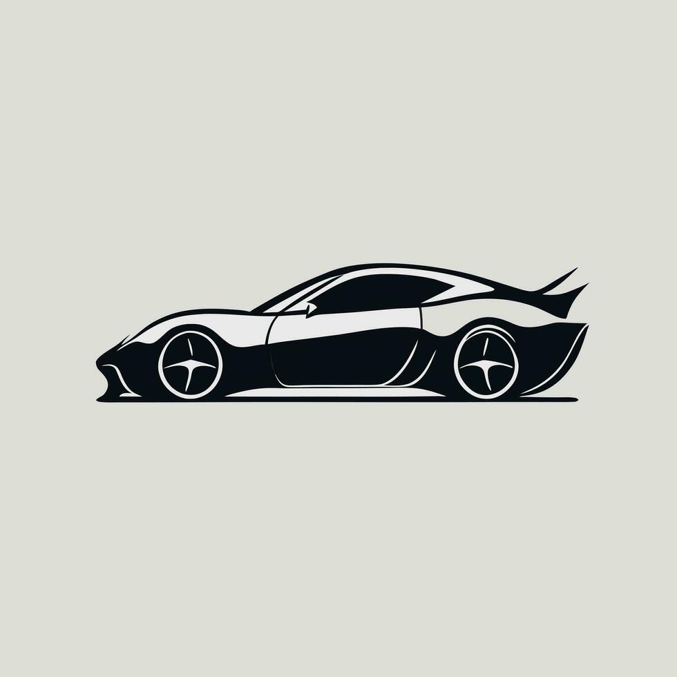 carro logotipo, vetor ilustração linha arte