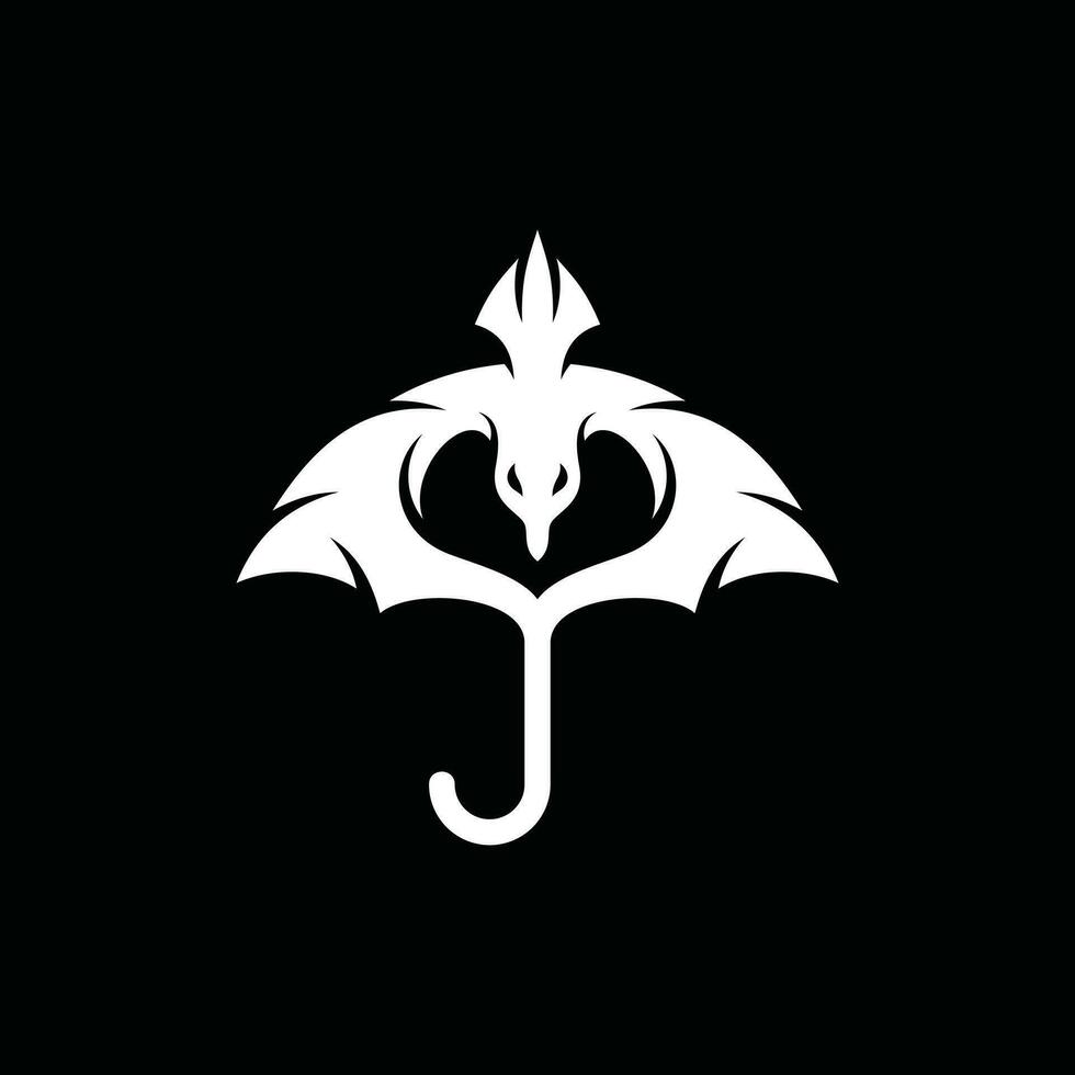 animal Águia guarda-chuva logotipo Projeto modelo, seguro logotipo Projeto vetor