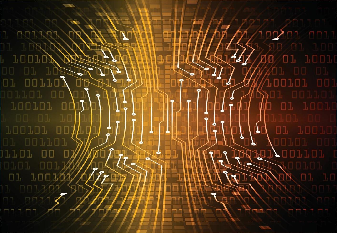 fundo de conceito de tecnologia futura de circuito cibernético vetor