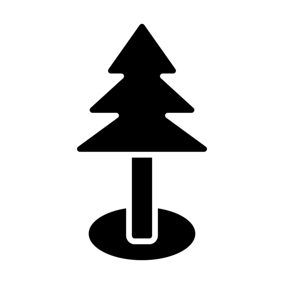 pinho árvore vetor glifo ícone para pessoal e comercial usar.