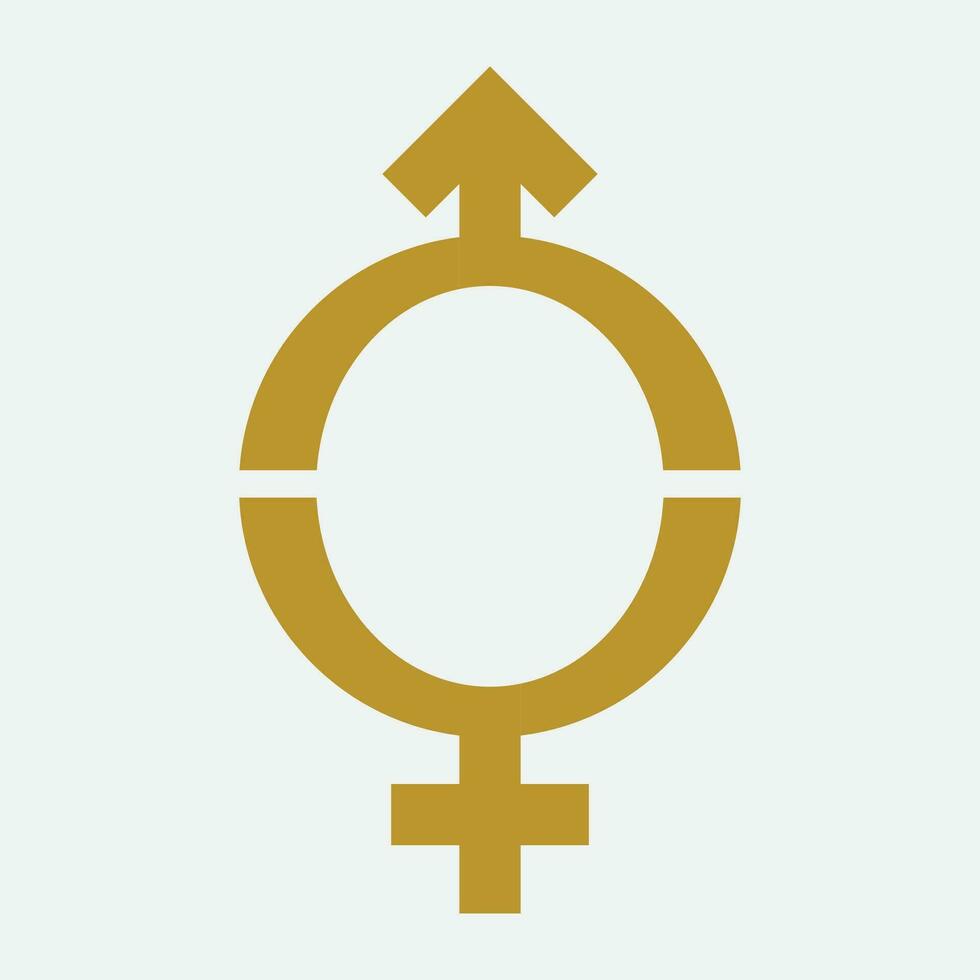 masculino e fêmea gênero logotipos vetor