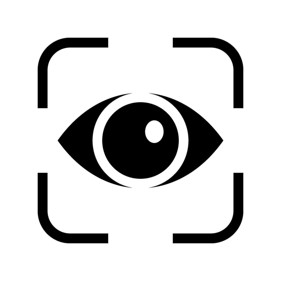 olho rastreamento ícone vetor símbolo Projeto ilustração