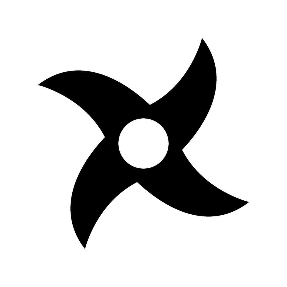 Shuriken ícone vetor símbolo Projeto ilustração