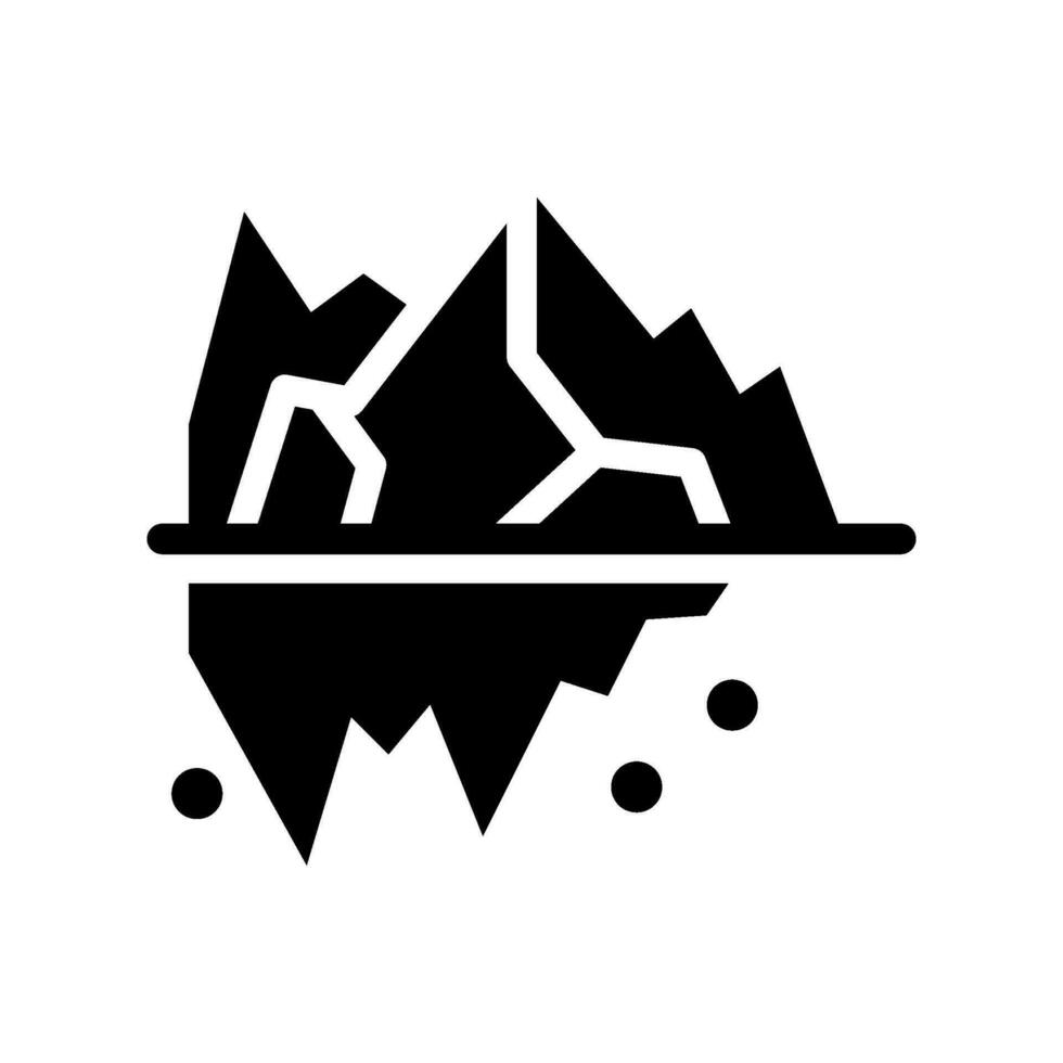 iceberg ícone vetor símbolo Projeto ilustração