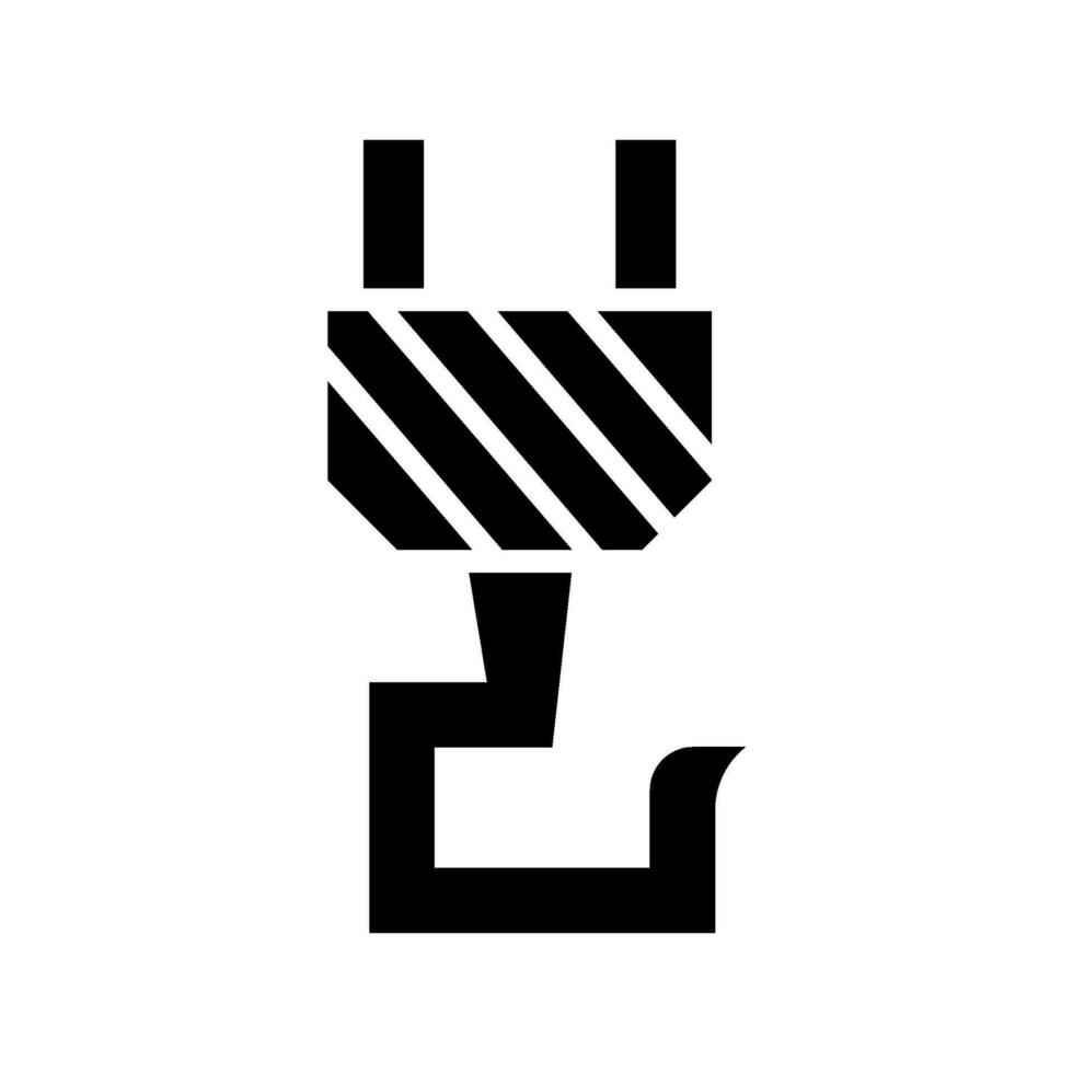 guindaste gancho ícone vetor símbolo Projeto ilustração