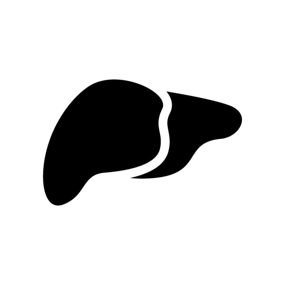 fígado ícone vetor símbolo Projeto ilustração