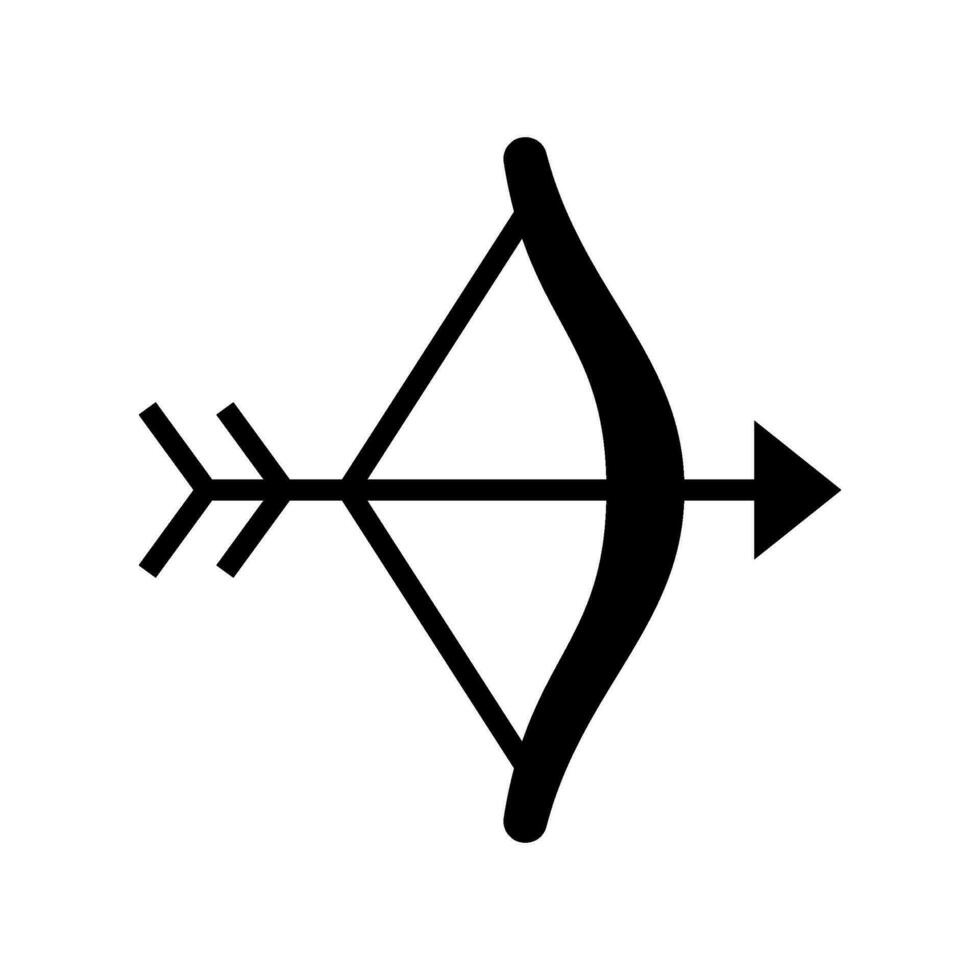 arqueiro ícone vetor símbolo Projeto ilustração