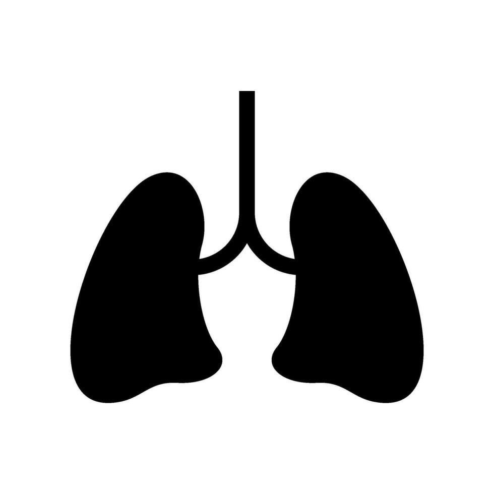 pulmões ícone vetor símbolo Projeto ilustração