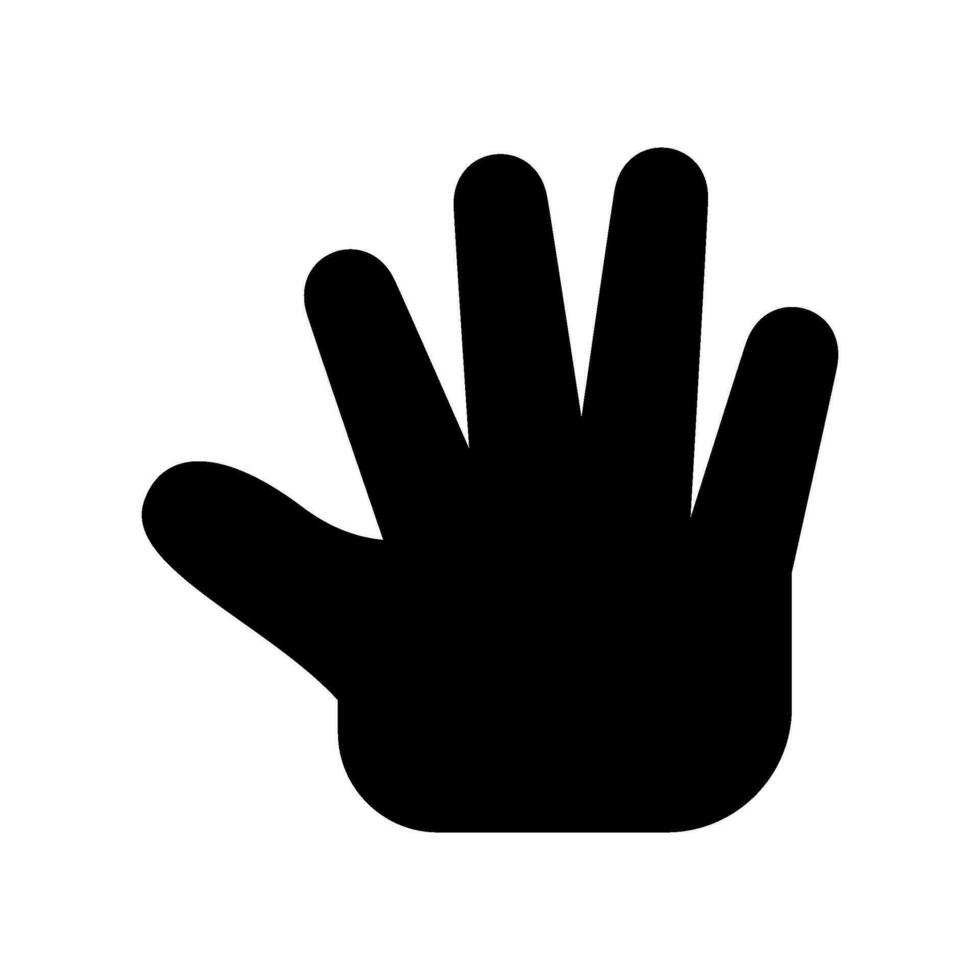 mão ícone vetor símbolo Projeto ilustração