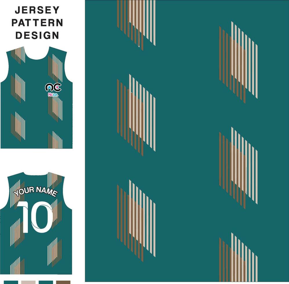 abstrato listrado conceito vetor jérsei padronizar modelo para impressão ou sublimação Esportes uniformes futebol voleibol basquetebol e-sports ciclismo e pescaria livre vetor.