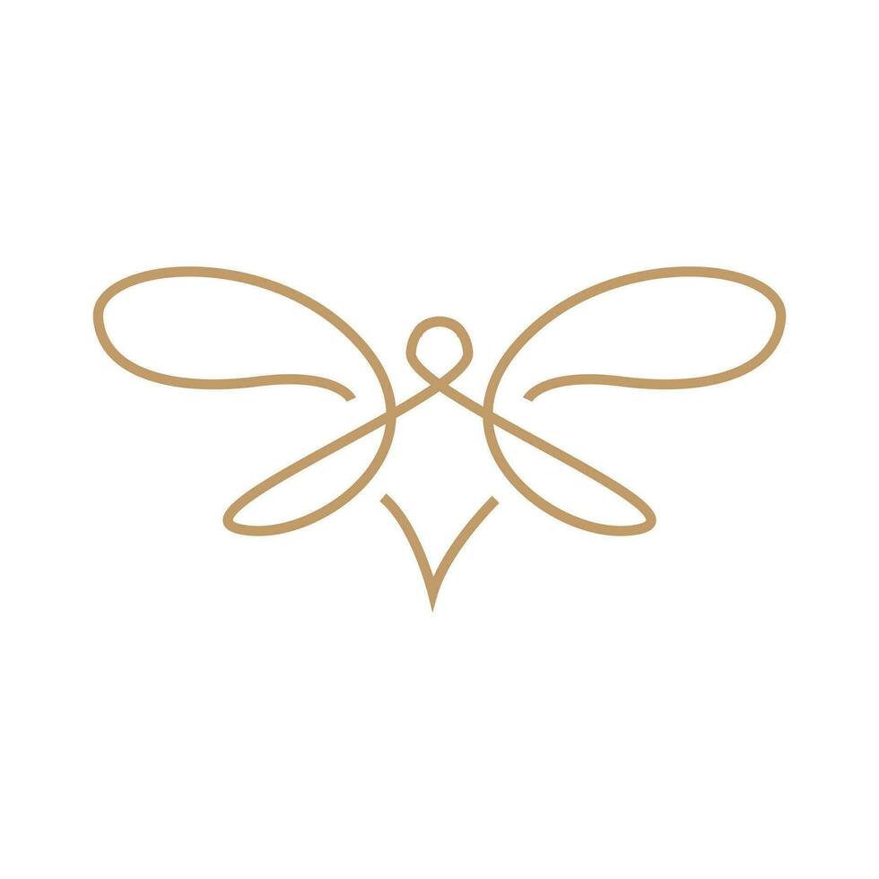 libélula logotipo, vôo animal projeto, inseto vetor ilustração modelo