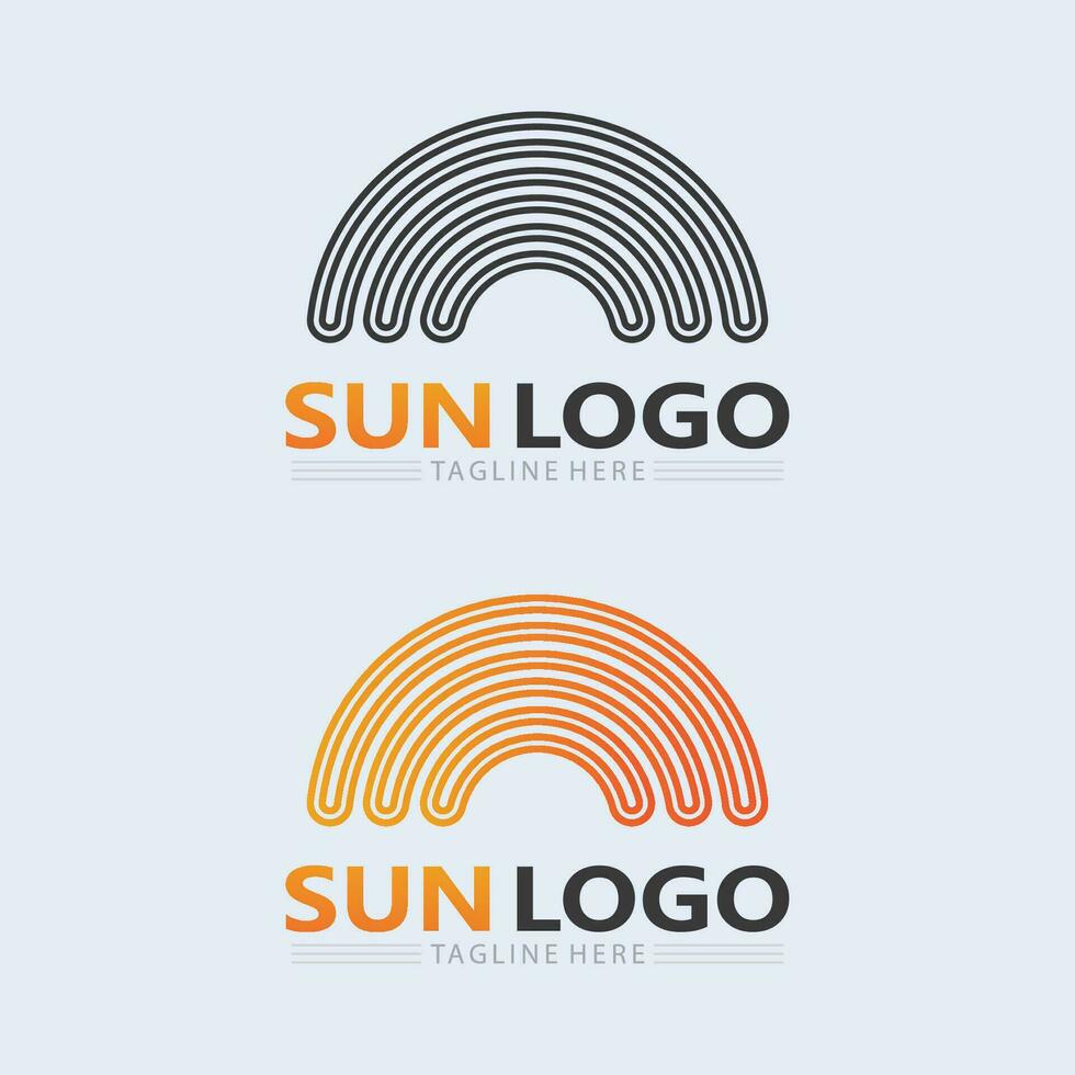 Sol logotipo e Sol vetor ilustração ícone