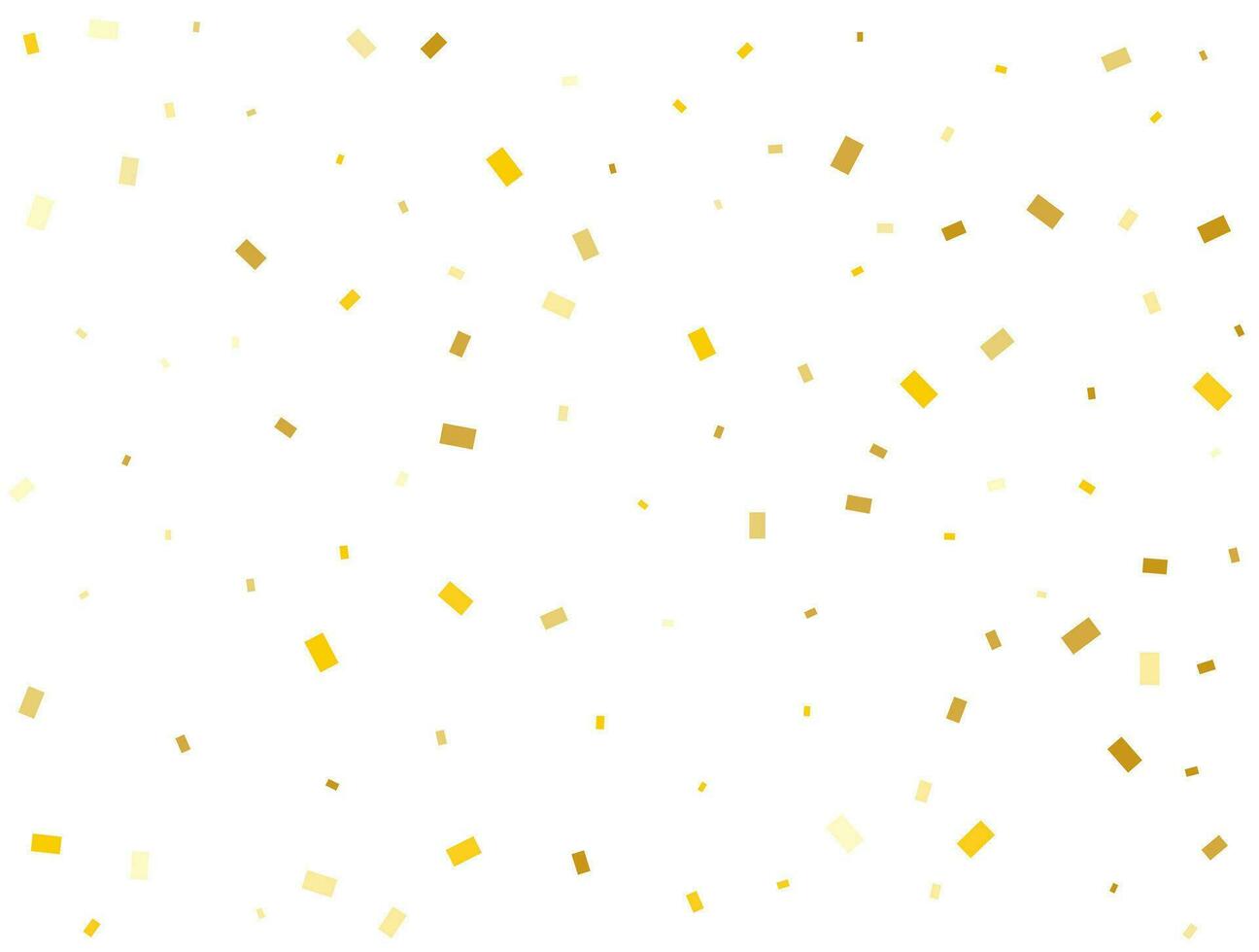 luz dourado retângulos. confete celebração, queda dourado abstrato decoração para Festa. vetor ilustração