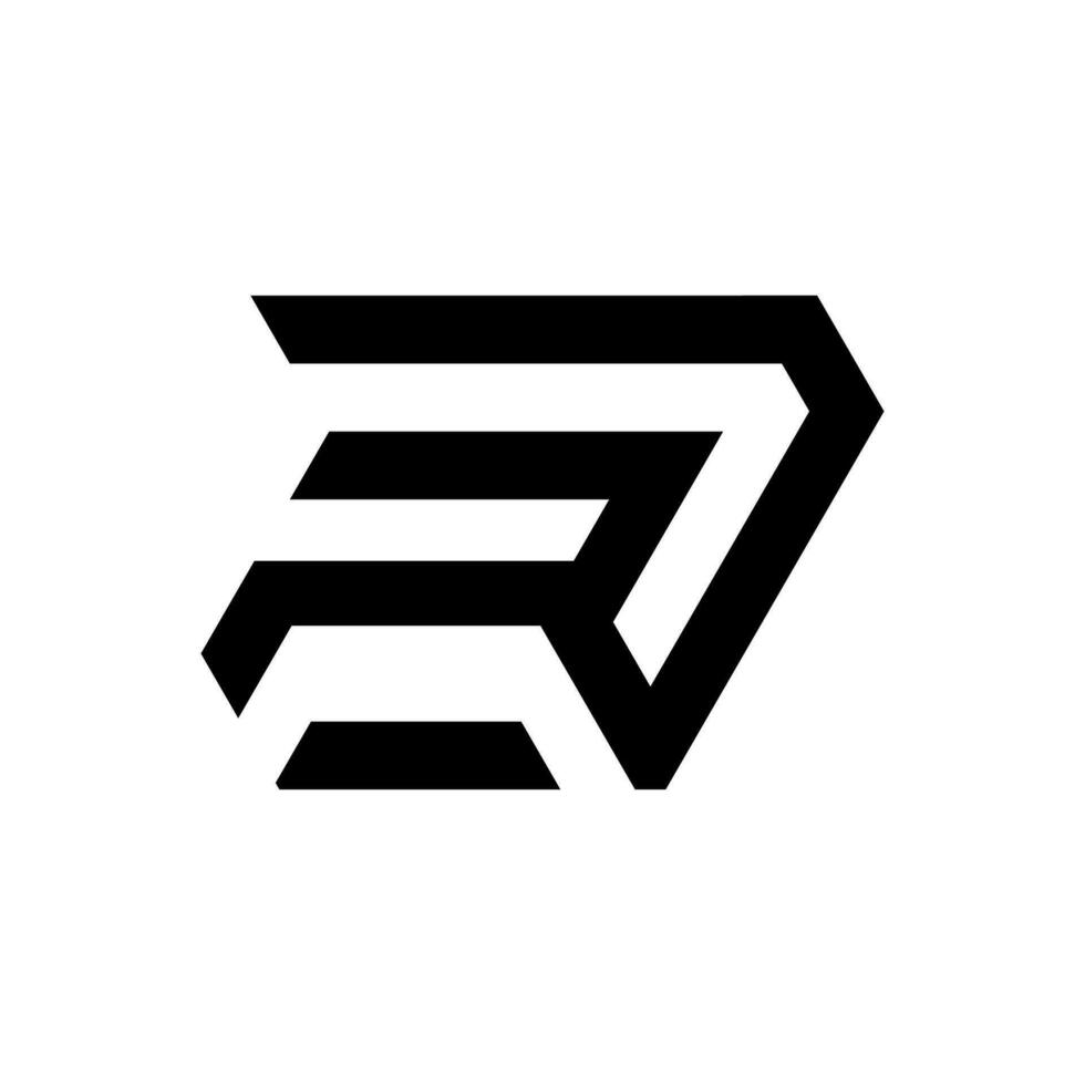 moderno r carta logotipo Projeto para companhia vetor