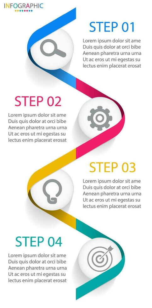 vetor infográfico Linha do tempo modelo moderno gráfico Projeto