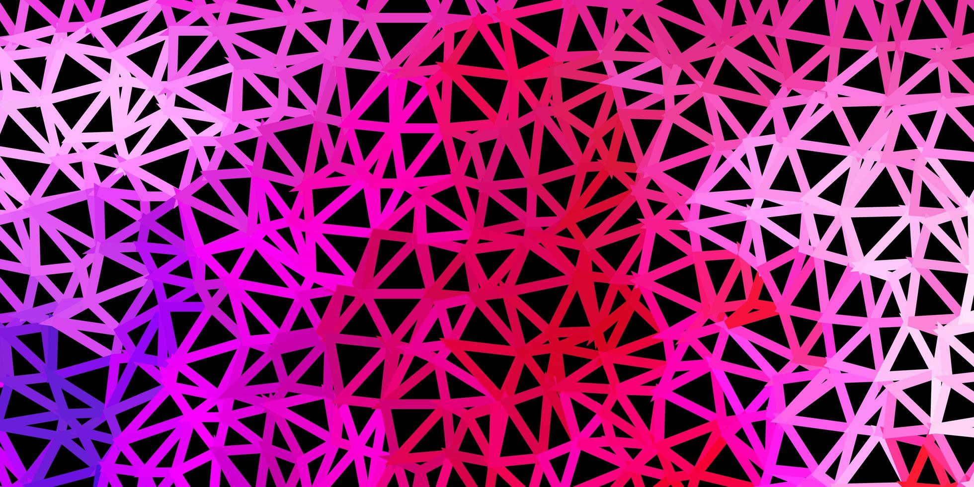 modelo de mosaico de triângulo de vetor rosa roxo escuro