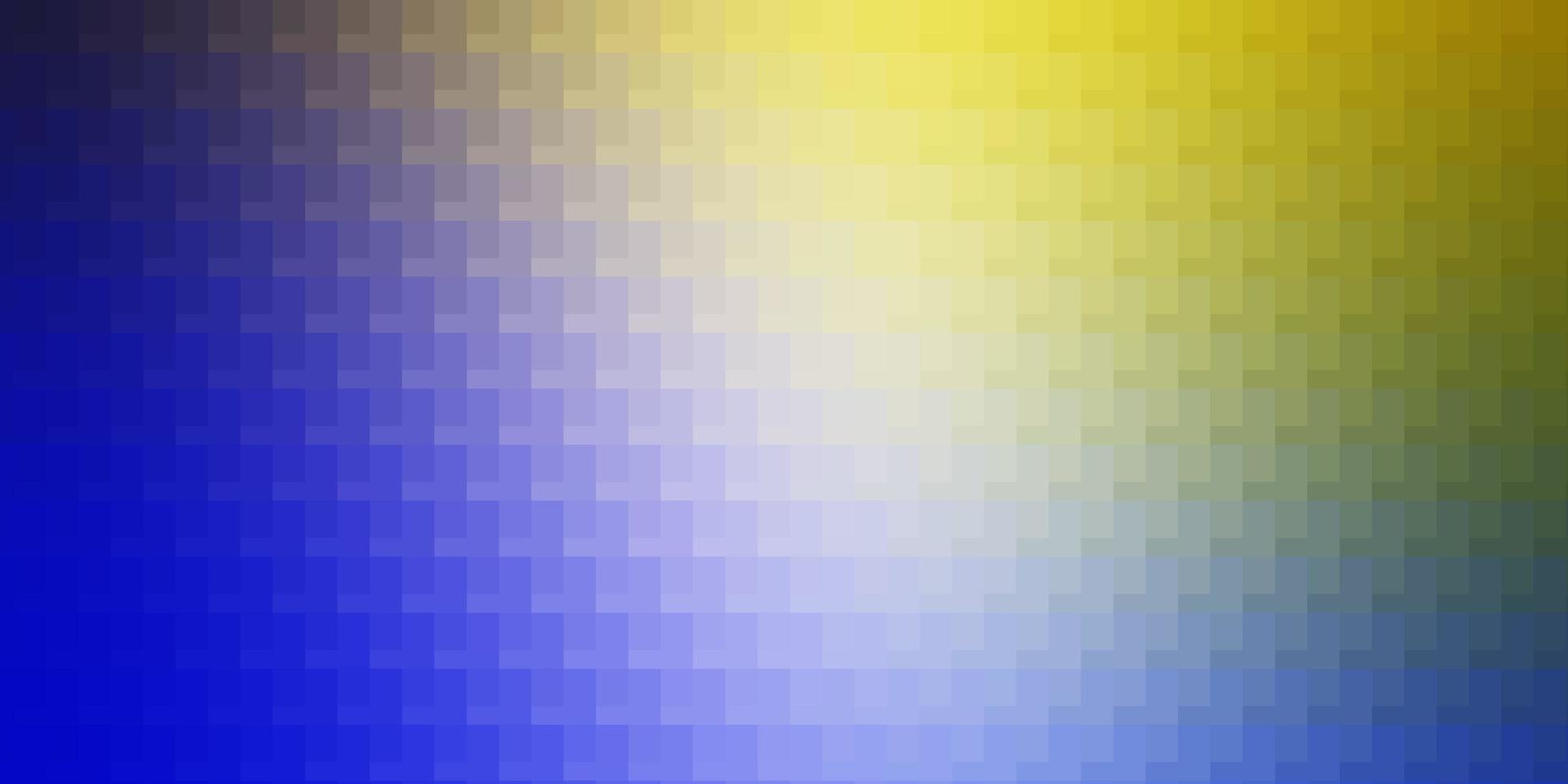 padrão de vetor azul claro amarelo em estilo quadrado ilustração gradiente abstrata com retângulos coloridos modelo moderno para sua página de destino