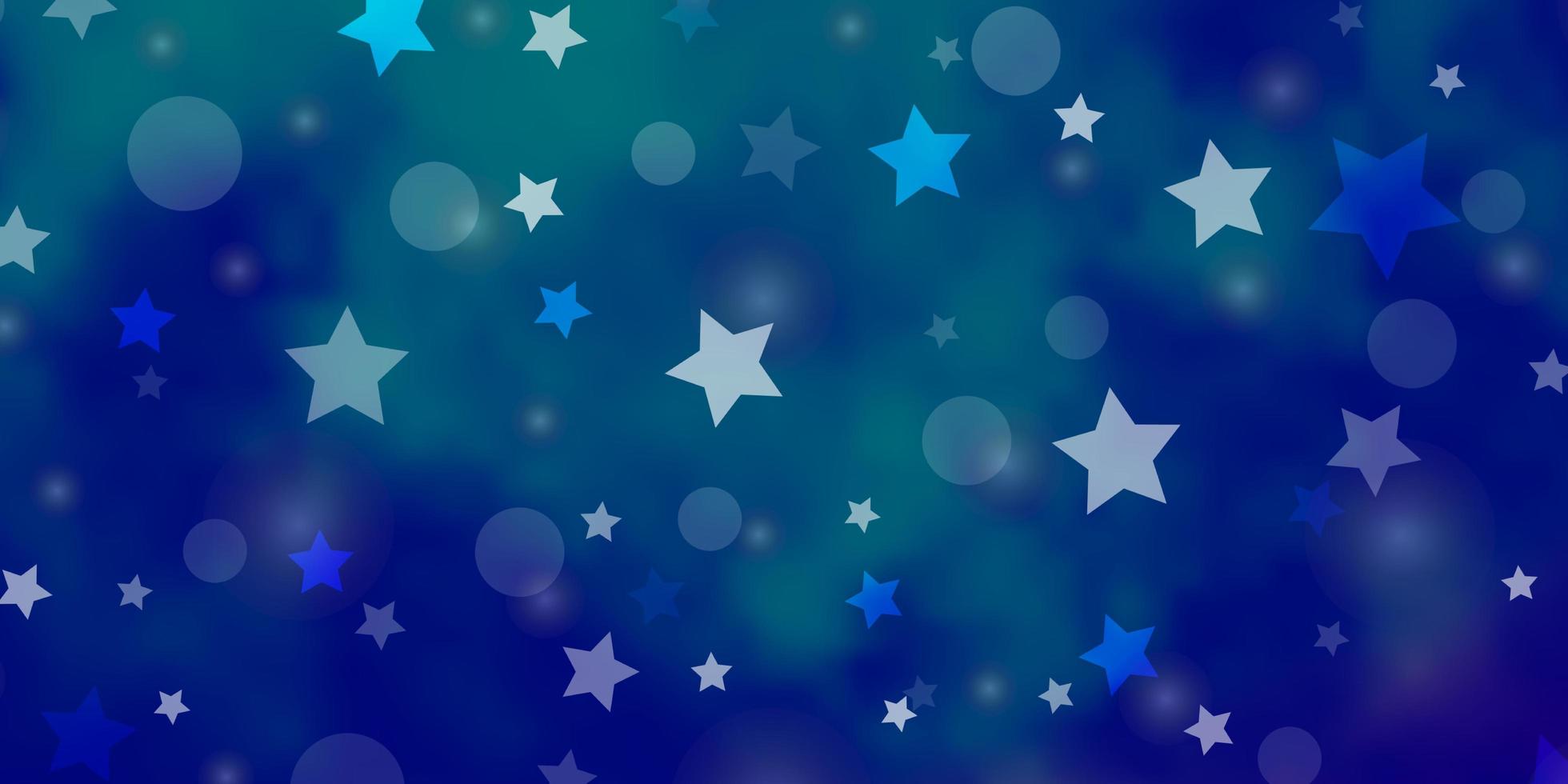 textura de vetor azul rosa claro com estrelas de círculos desenho abstrato em estilo gradiente com modelo de estrelas de bolhas para sites de cartões de visita