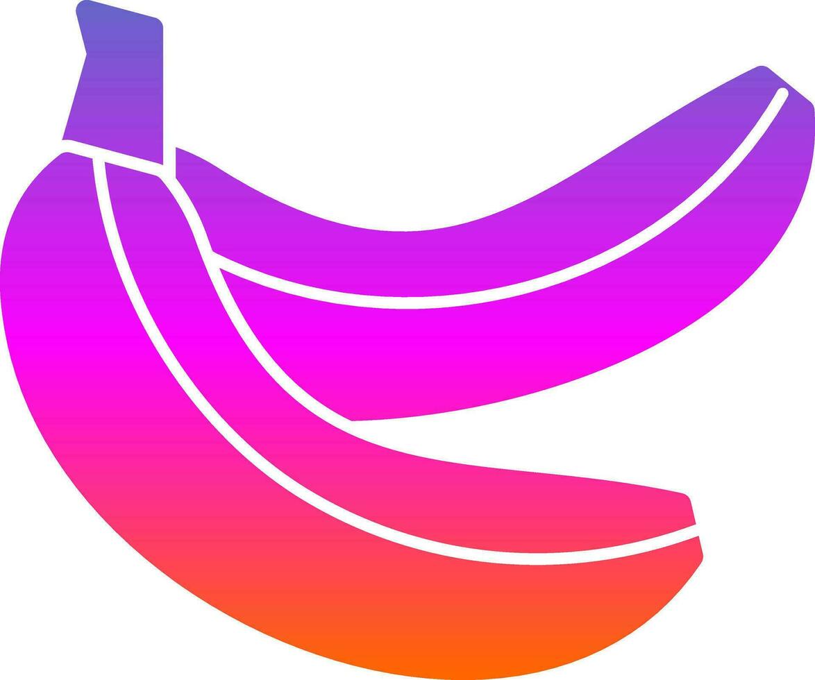 design de ícone de vetor de banana