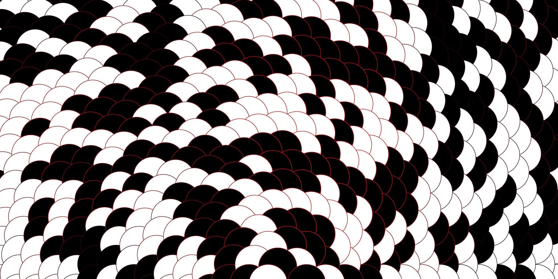 pano de fundo vector vermelho escuro com ilustração de pontos com conjunto de padrão de esferas abstratas coloridas brilhantes para folhetos de livretos
