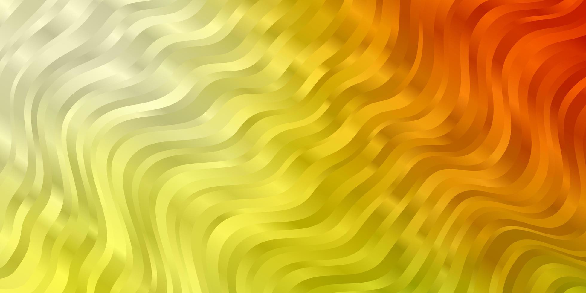 fundo vector vermelho amarelo claro com curvas ilustração colorida em estilo abstrato com padrão de linhas dobradas para anúncios comerciais