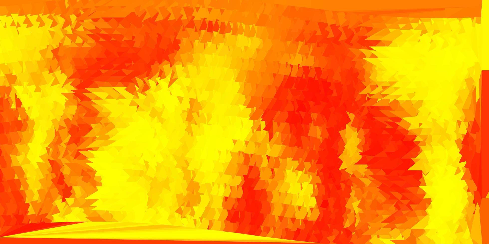 layout de polígono gradiente de vetor laranja claro