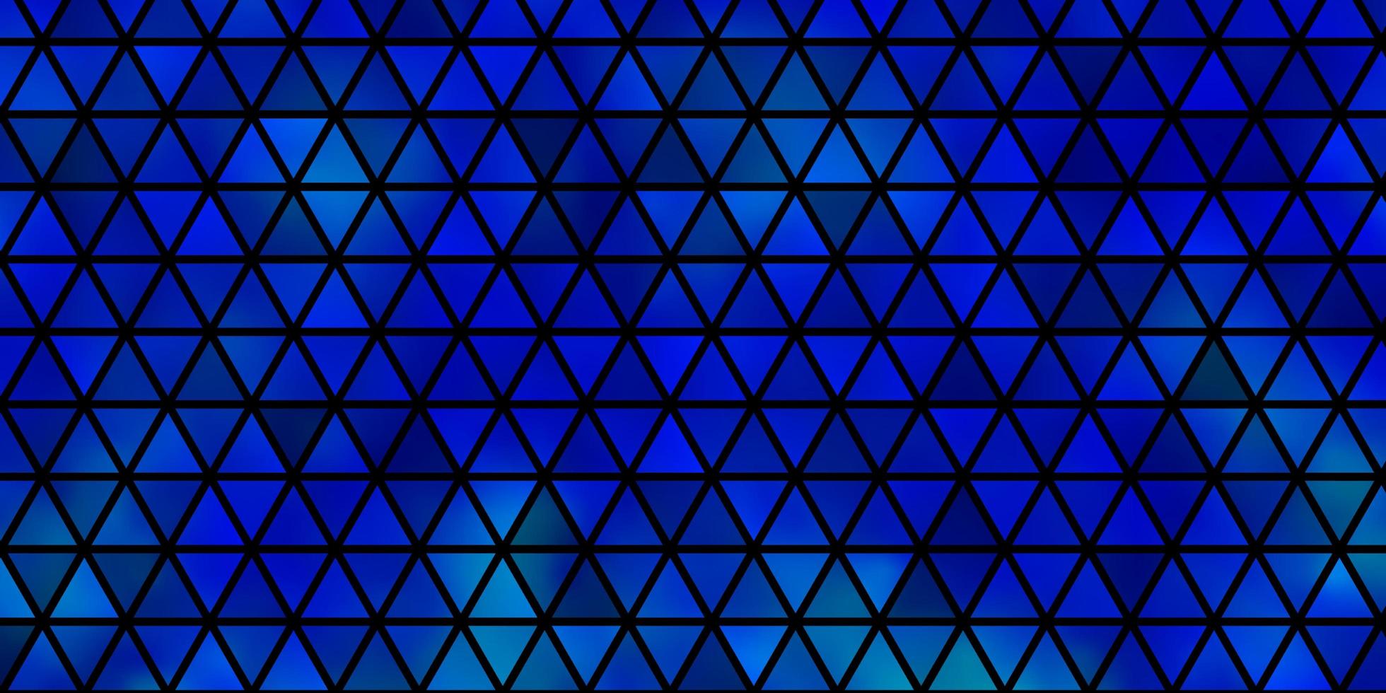 modelo de vetor azul claro com triângulos de cristais