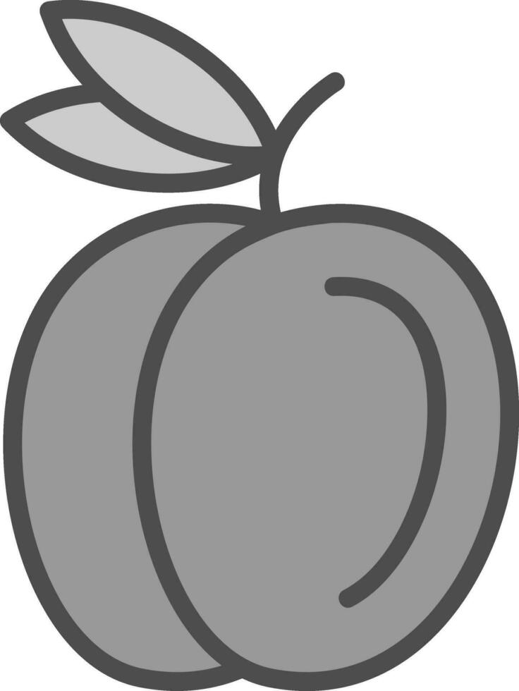 design de ícone de vetor de pêssego