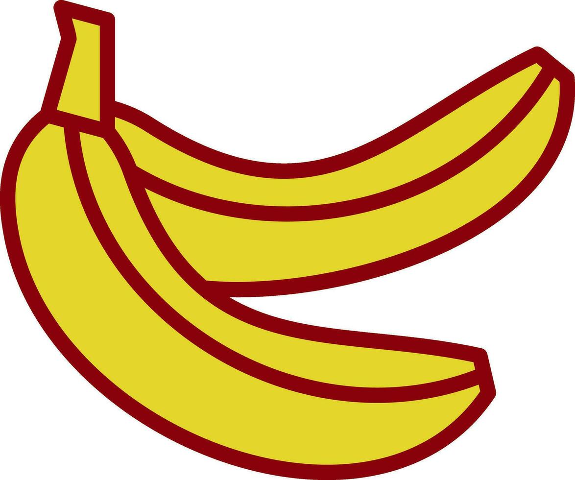 design de ícone de vetor de banana