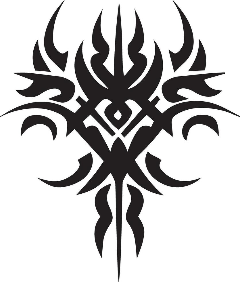 tribal tatuagem Projeto vetor ilustração Preto cor