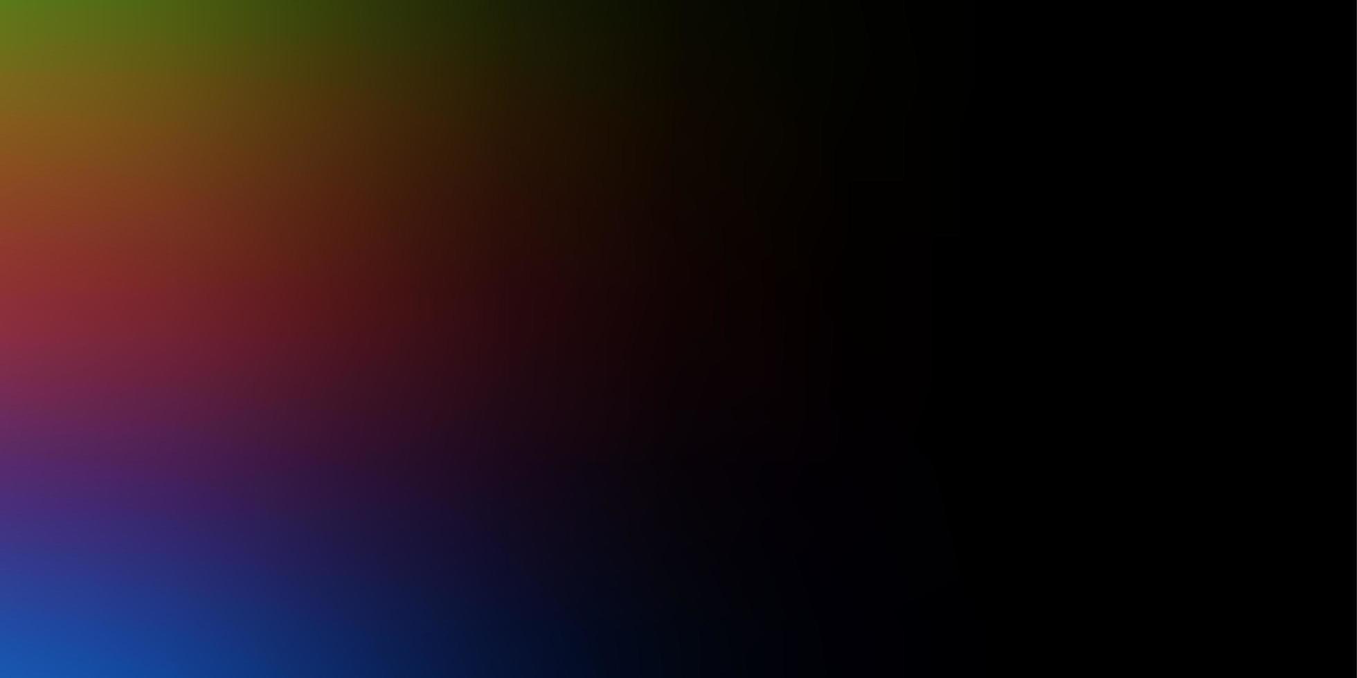 Resumo de vetor multicolor escuro fundo desfocado nova ilustração colorida em estilo desfocado com base gradiente para o design de seu aplicativo